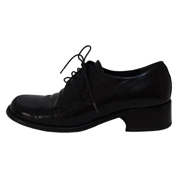 PRADA - Black Leather Women's Shoes 152-051325 - Picture 1 of 6